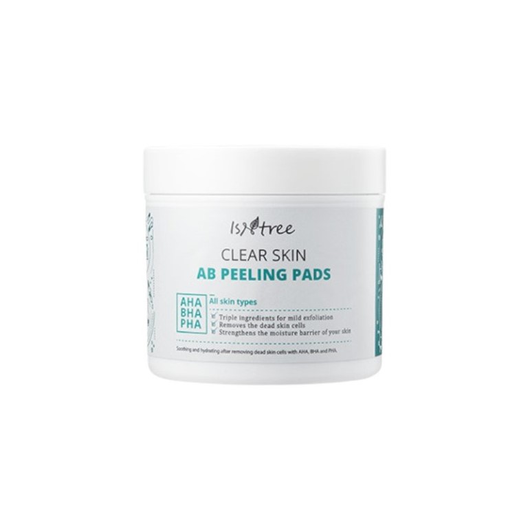 dischete-exfoliante-cu-aha-bha-si-pha-clear-skin-145ml-isntree.jpg Isntree Clear skin AB Peeling Pads - Image 1