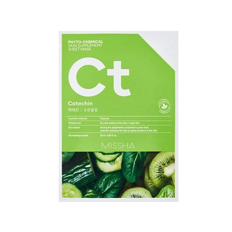 masca-cu-efect-hidratant-si-catechina-25ml-missha.jpg MISSHA Phytochemical Skin Supplement Sheet Mask Catechin - Image 1