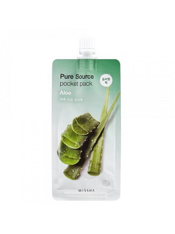 masca-de-noapte-hidratanta-cu-aloe-vera-pocket-pack-10ml-missha.jpg MISSHA Pure Source Pocket Pack Aloe - Image 1