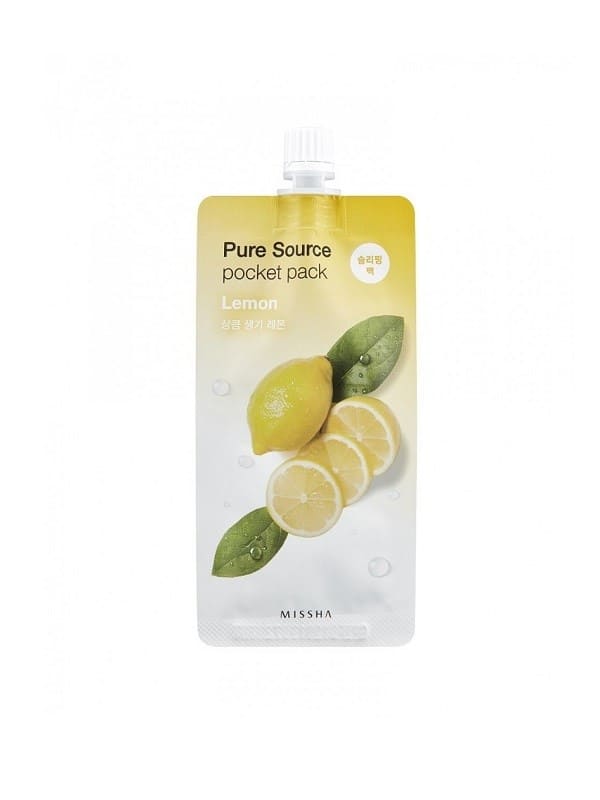 masca-de-noapte-pentru-vitalitate-cu-lamaie-pocket-pack-10ml-missha.jpg MISSHA Pure Source Pocket Pack Lemon - Image 1