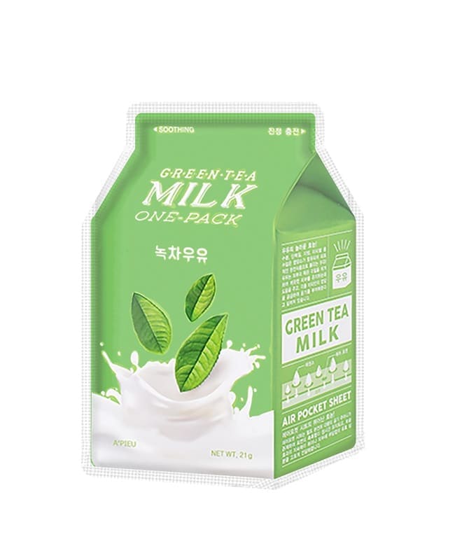 masca-green-tea-milk-cu-efect-calmant-apieu.jpg A'PIEU Green Tea Milk One-Pack - Image 1