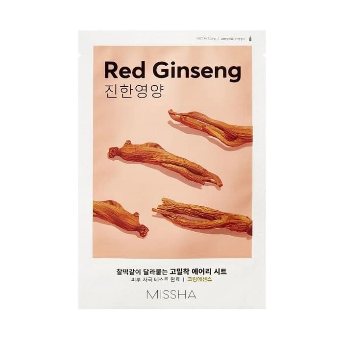 masca-nutritiva-cu-extract-de-ginseng-rosu-airy-fit-19g-missha.jpg MISSHA Airy Fit Sheet Mask Red Ginseng - Image 1