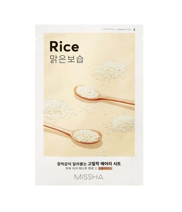 masca-pentru-ten-radiant-cu-extract-de-orez-airy-fit-19g-missha.jpg MISSHA Airy Fit Sheet Mask Rice - Image 1