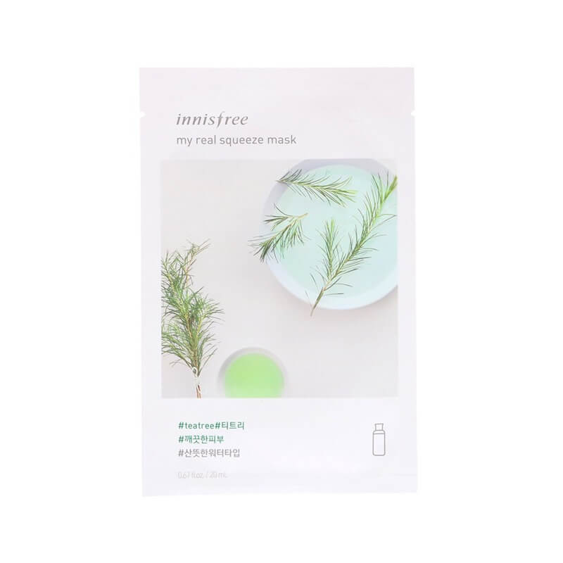 masca-revigoranta-cu-extract-de-arbore-de-ceai-20-ml-innisfree.jpg Innisfree My Real Squeeze Mask Tea Tree - Image 1