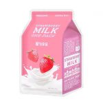Masca Strawberry Milk pentru ten radiant, 21g - A'PIEU